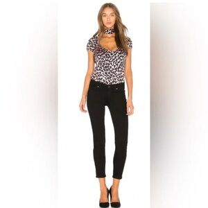 Paige Verdugo Crop Black Denim Skinny Jeans - Preowned - Size 28